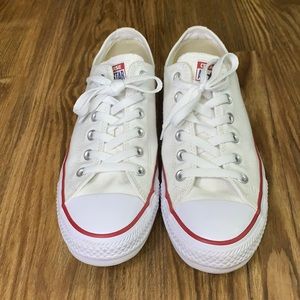 Used once low top white converse